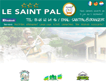 Tablet Screenshot of campingsaintpal.com